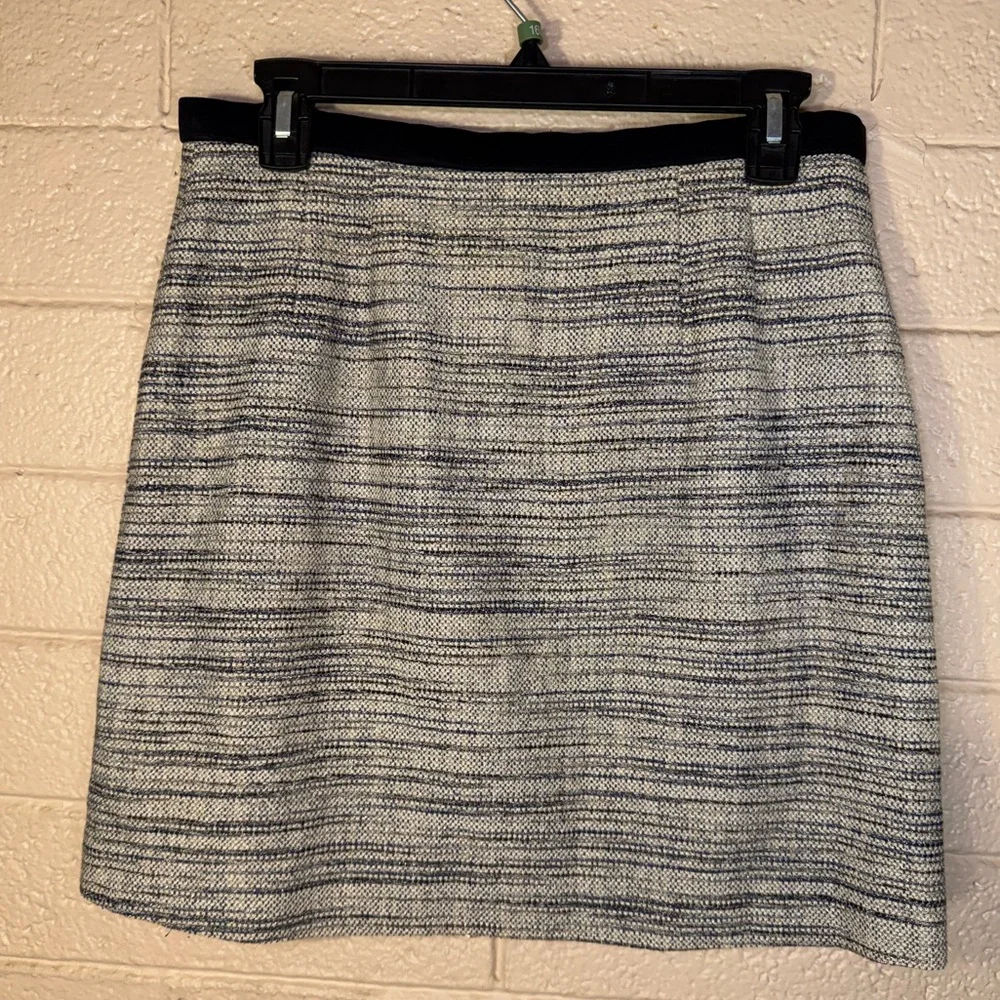 Ann Taylor Chic Black and Gray Women's Skirt